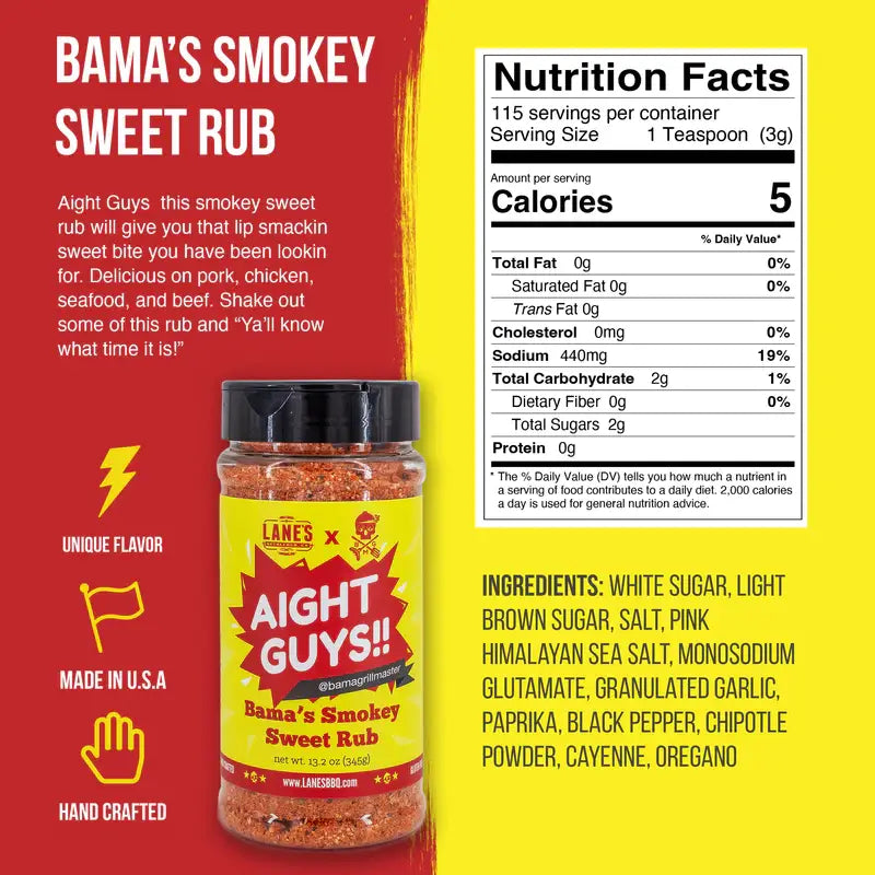 Lanes - Bama's Smokey Sweet Rub