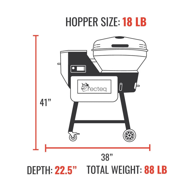 Recteq Bullseye Deluxe B380X Wood Pellets Grill
