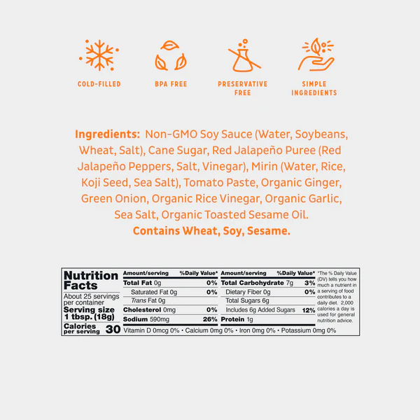 Hot and Spicy Japanese Barbecue Sauce, 16oz