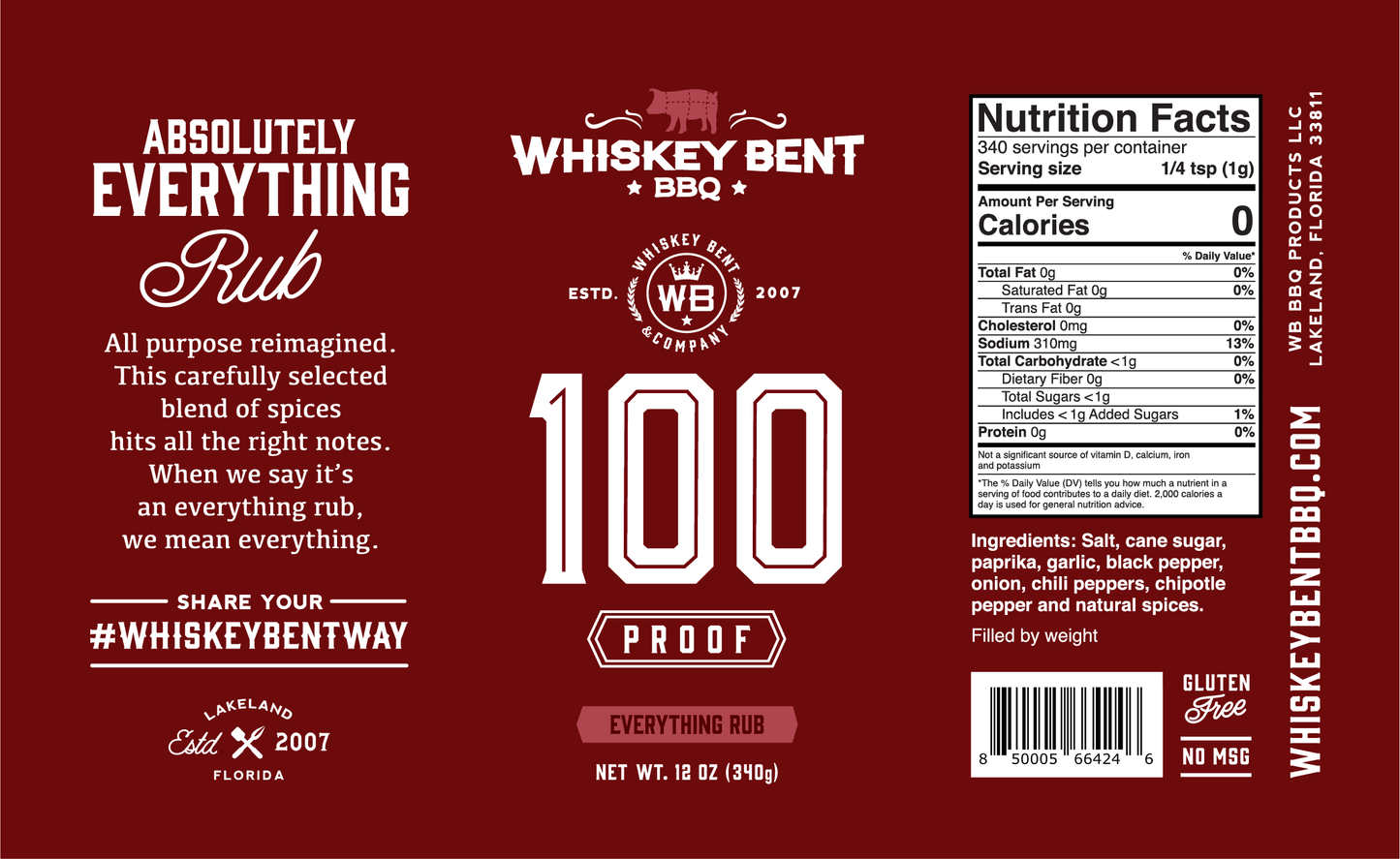 Whiskey Bent BBQ - 100 Proof