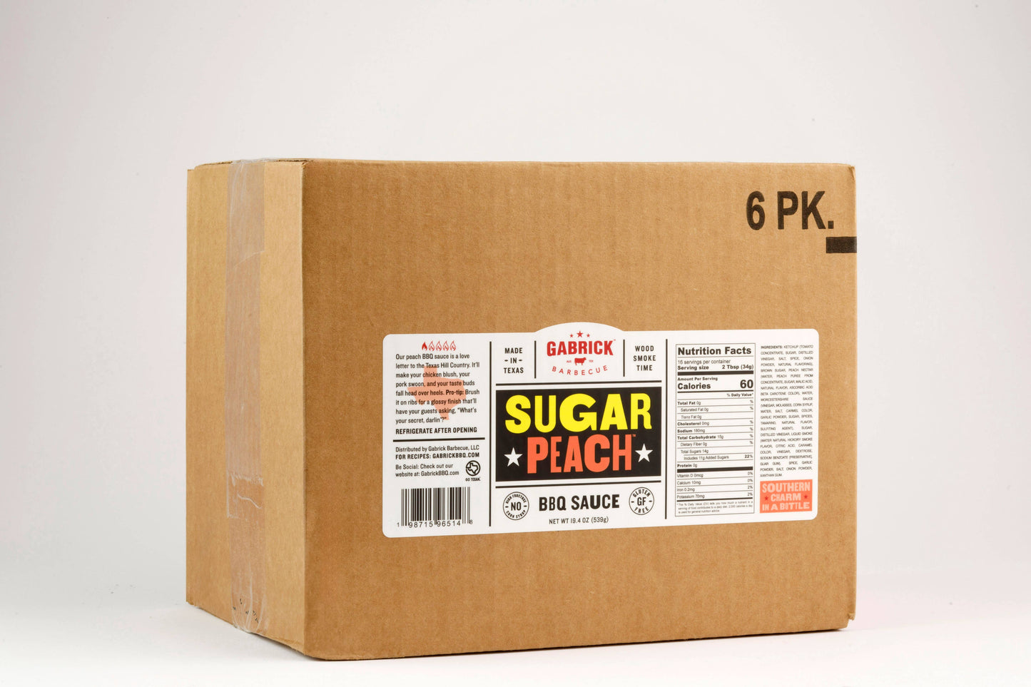 Gabrick BBQ - Sugar Peach BBQ Sauce