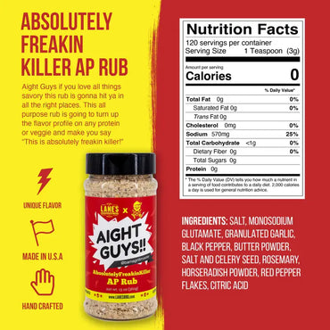 Lanes - Bama's AbsolutelyFreakinKiller AP BBQ Rub