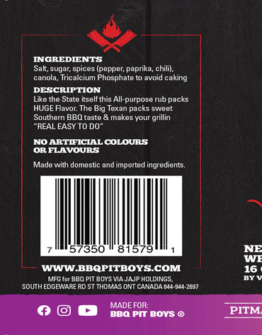 BBQ Pit Boys "Big Texan"