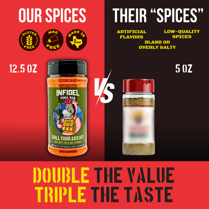 Grill Your Ass Off - Infidel Pork Rub