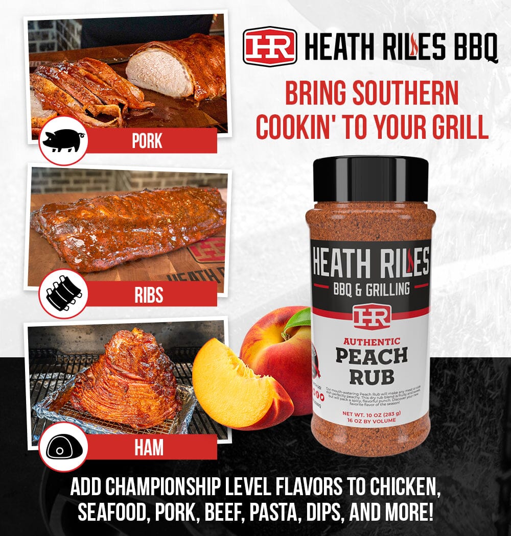 Heath Riles - Peach Rub flavour notes