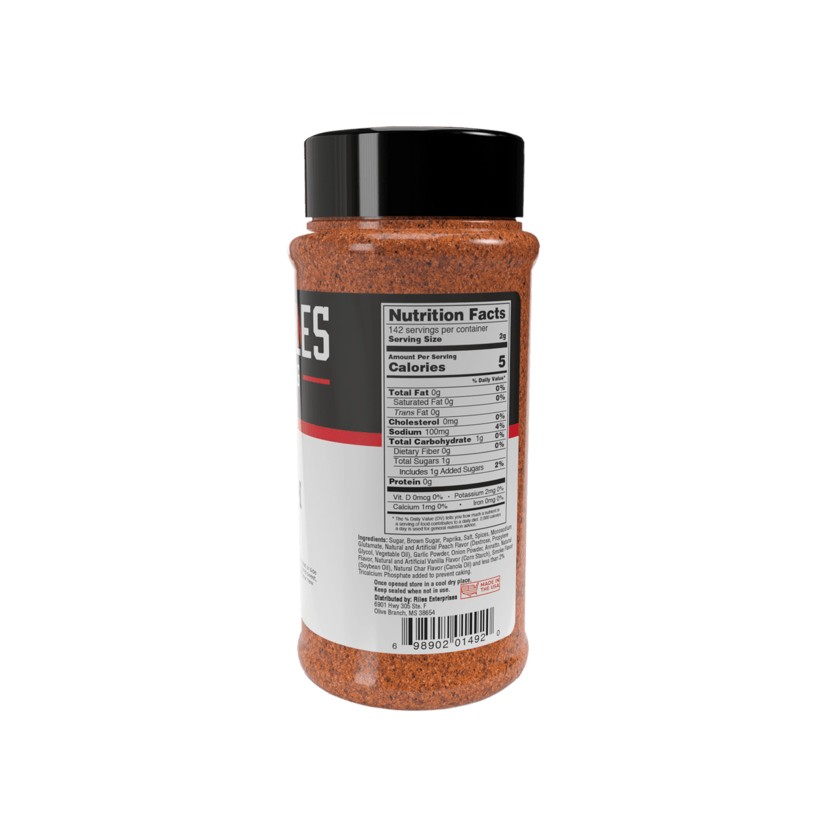 Heath Riles - Peach Rub 16 oz bottle, right side view