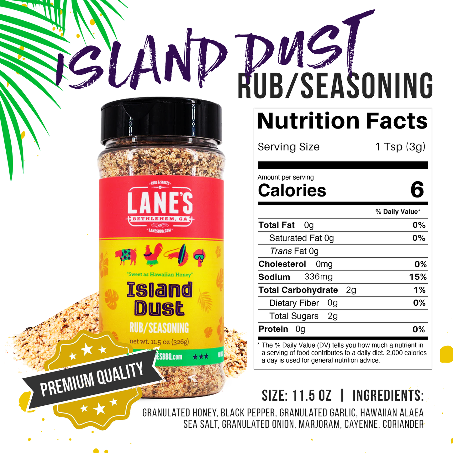 Lanes - Island Dust Rub & Seasoning