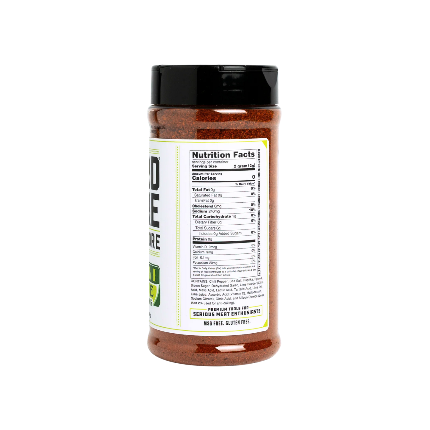 Hardcore Carnivore - Chili Lime seasoning