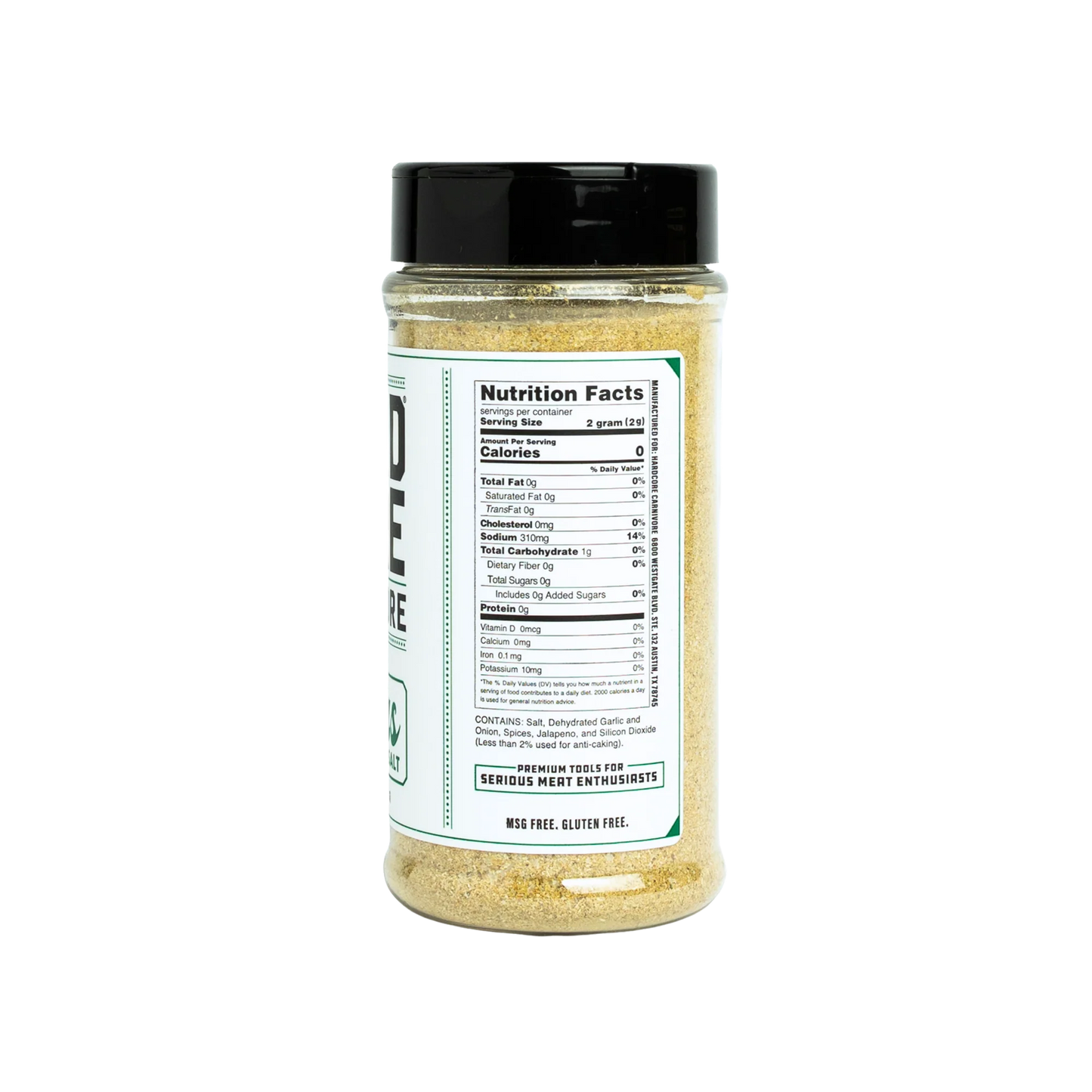 Hardcore Carnivore - Texas Jalapeño Salt Seasoning