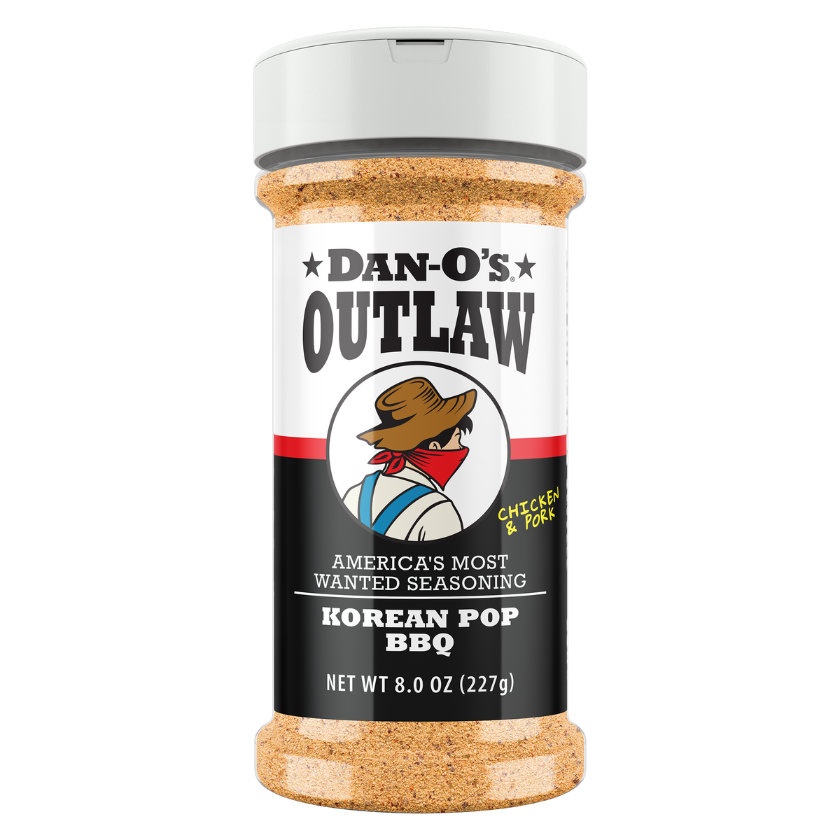 Dan-O's Outlaw Korean Pop BBQ seasoning bottle