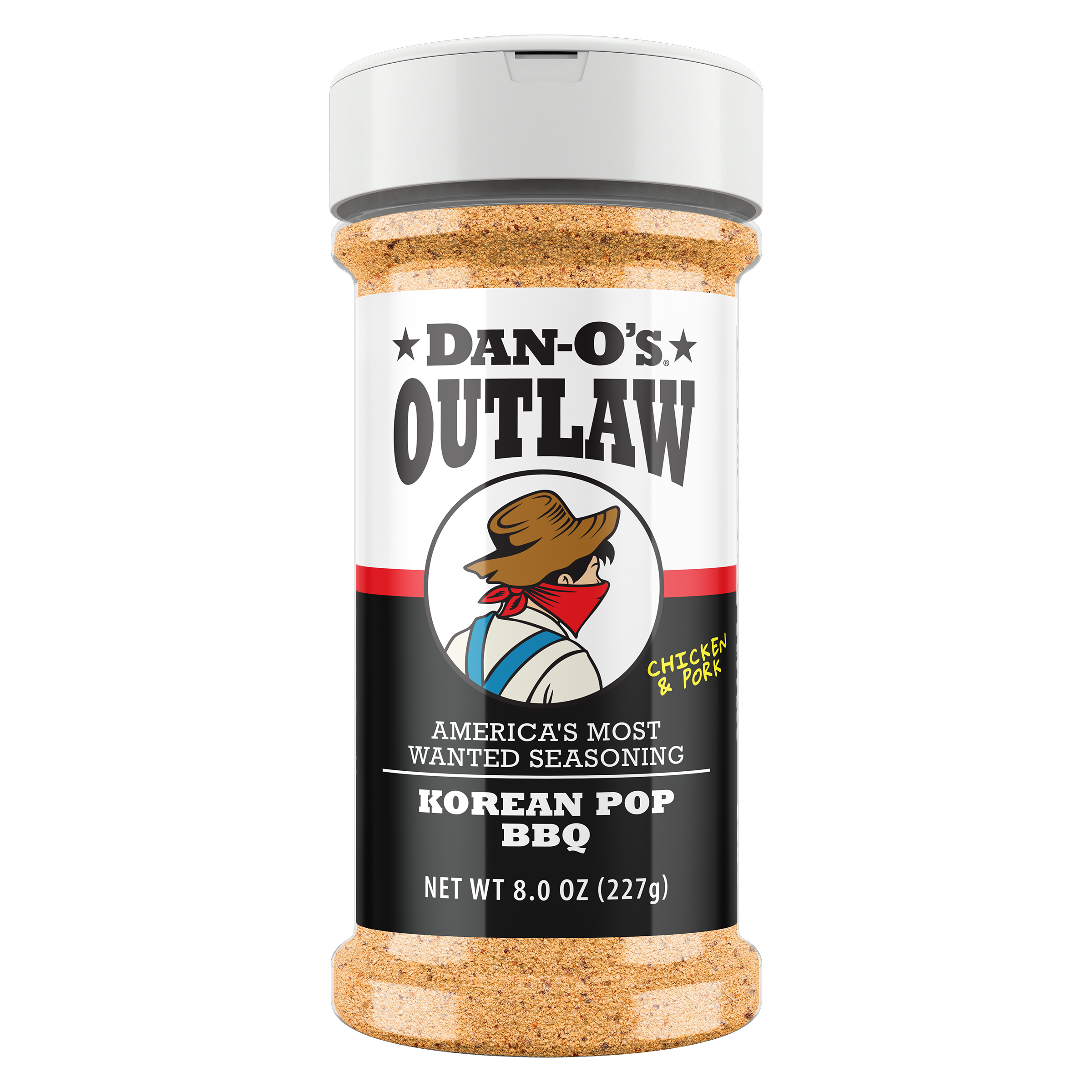 Dan-O's Outlaw Korean Pop BBQ seasoning bottle