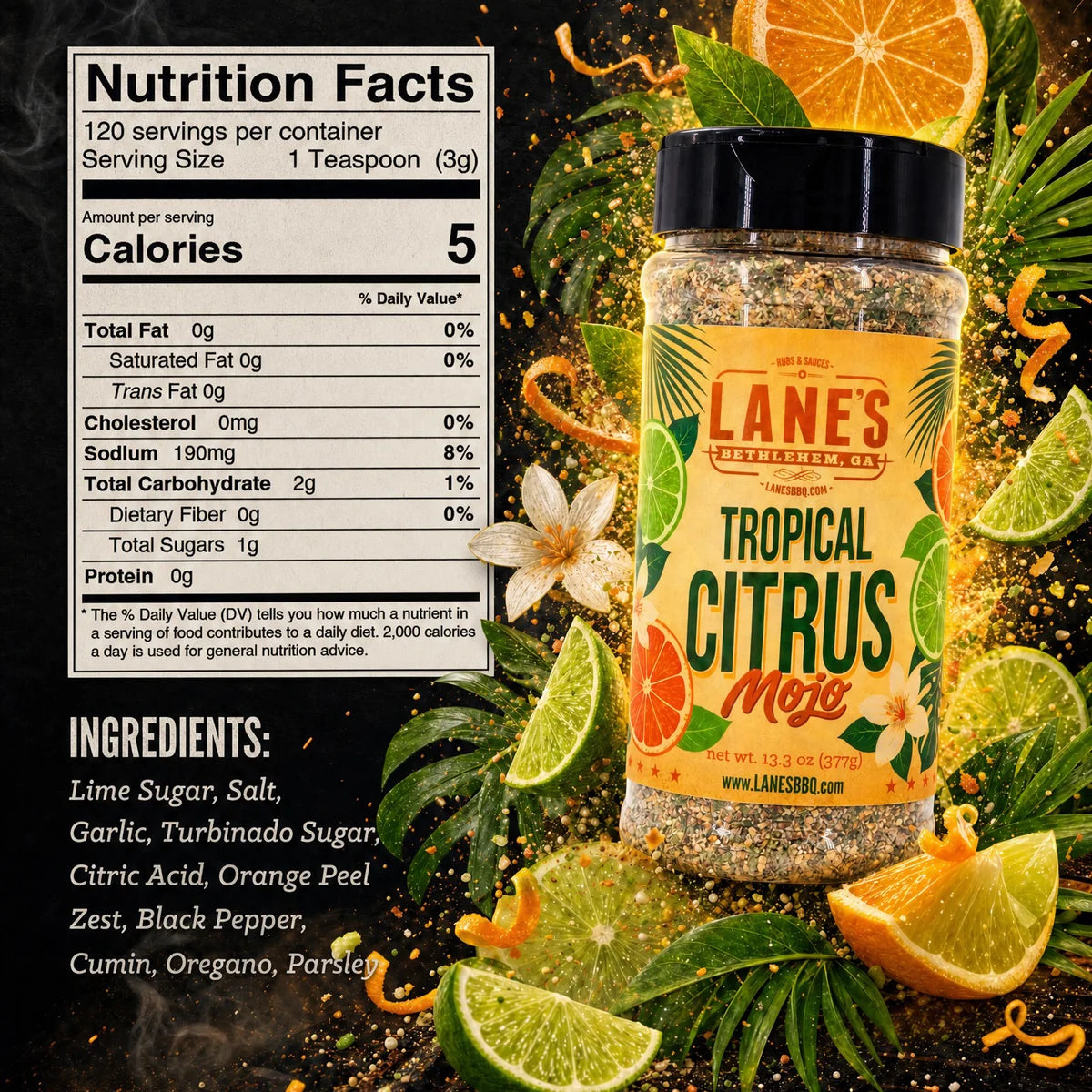 Lanes - Tropical Citrus Mojo Rub